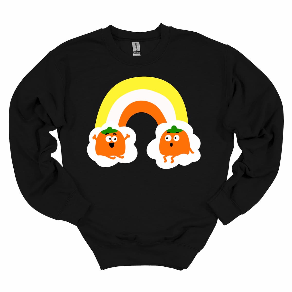 Black Candy Corn Pumpkin Cute Halloween Sweatshirt, cozy womenโs crewneck for teachers, parents, and fall lovers โ by Kalirally
