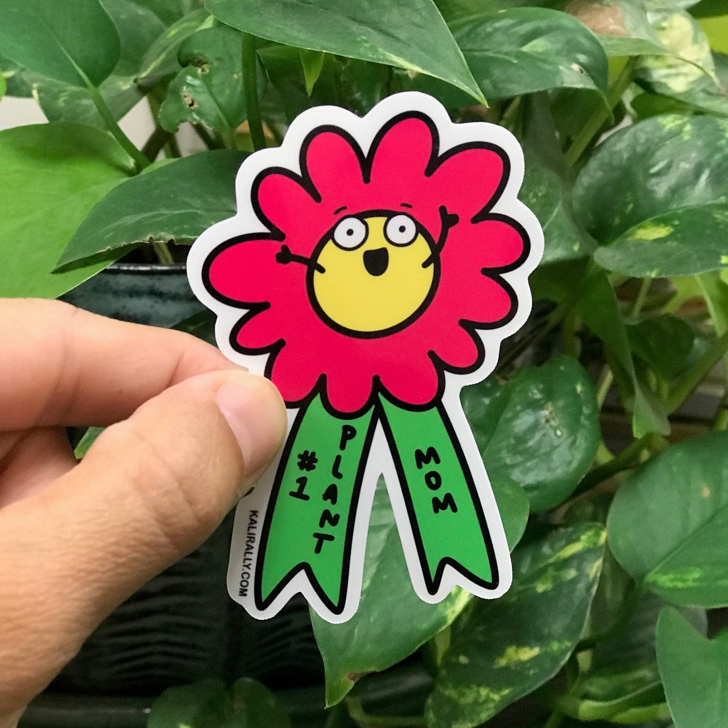 Hey, all you plant moms out there! Show off your green thumb with pride and claim your well-deserved title as the top Plant Mom with our awesome sticker that looks just like a first-place ribbon. 