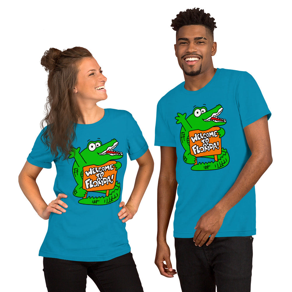 Welcome to Florida! Alligator Unisex t-shirt