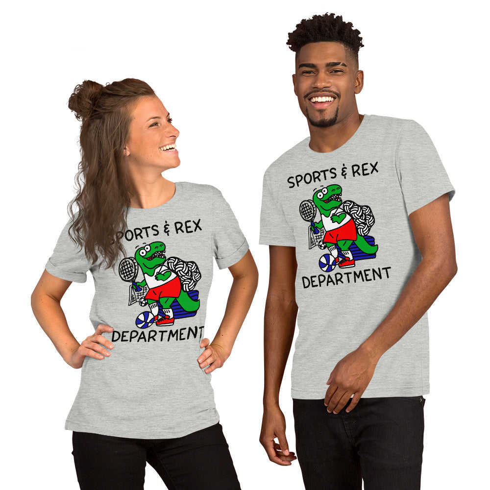 Sports and Rec t shirt Funny T-Rex tshirt for the gym gift for coach cute dinosaur graphic tee
