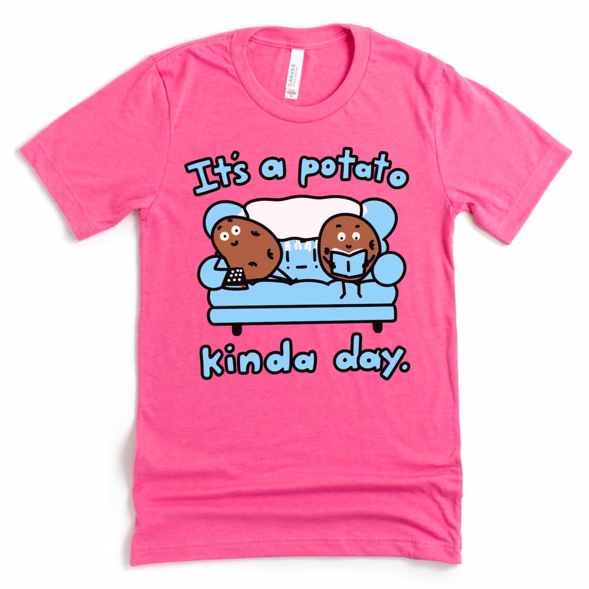 Potato Tee Shirt – “It’s a Potato Kinda Day” Couch Potato Tee