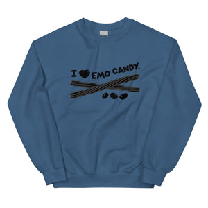 I love black licorice sweatshirt, I love black jelly beans shirt, I love emo candy sweatshirt