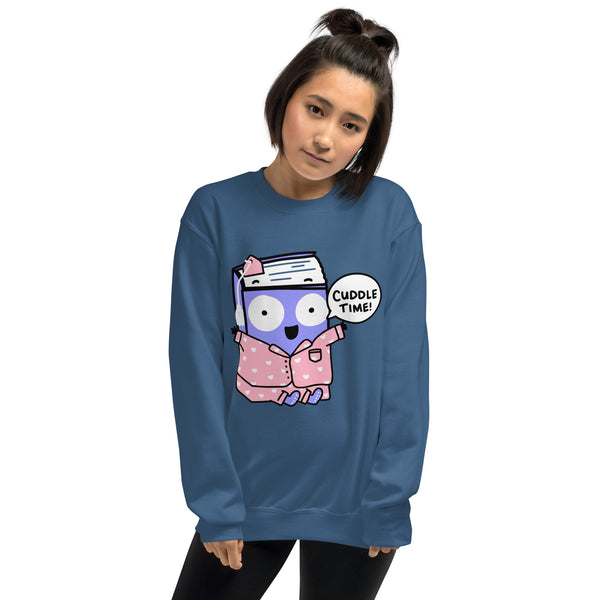 Cuddle Time! Cute Evening Reading Sweatshirt