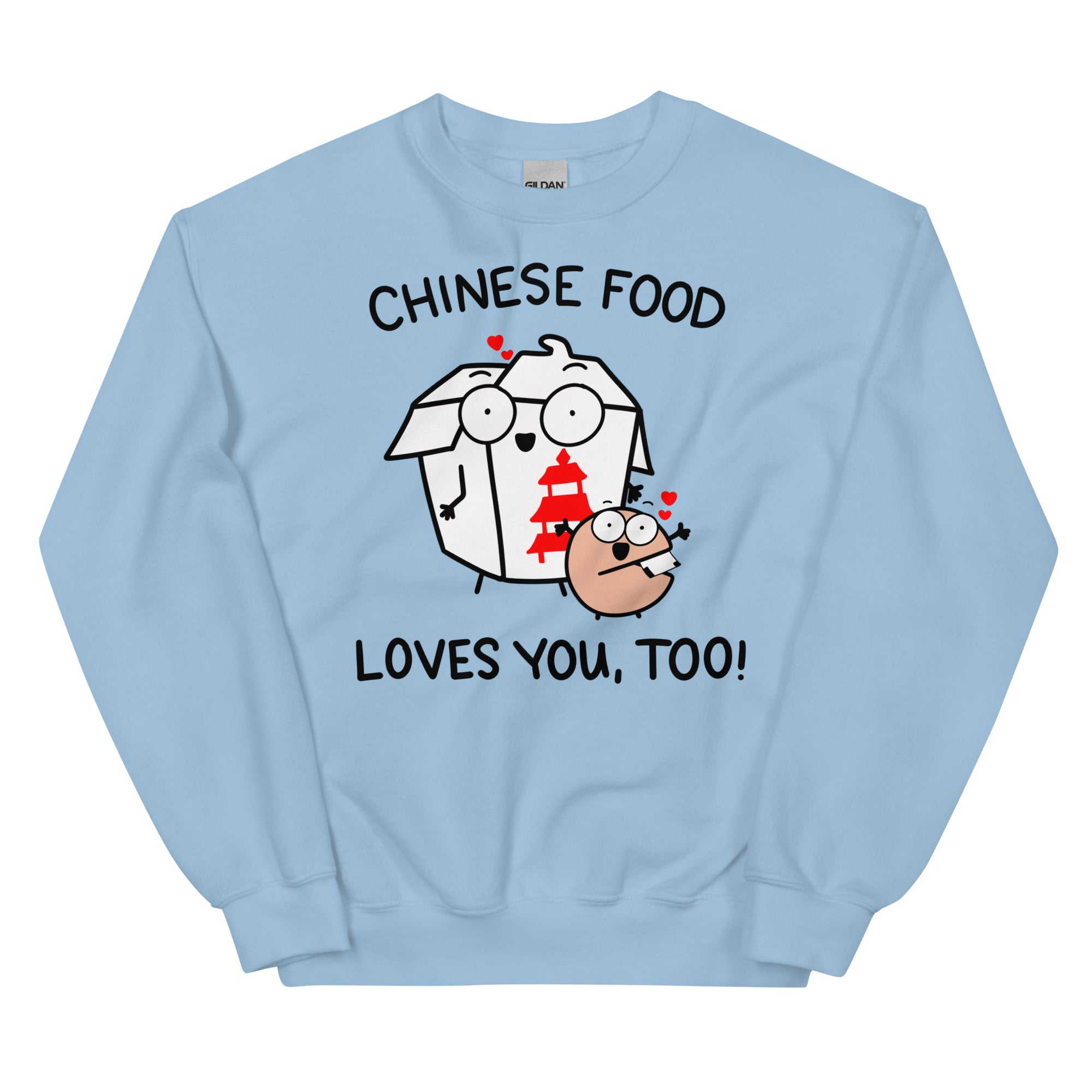 Funny Chinese food lover sweatshirt for take-out foodie shirt