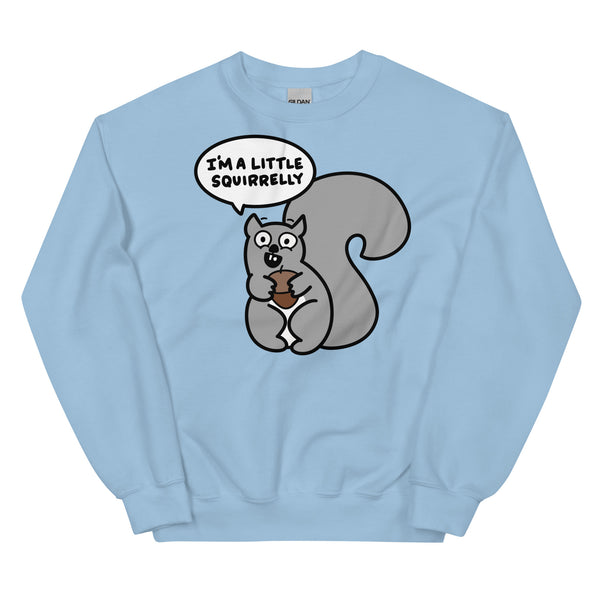 Funny squirrel sweatshirt I'm just a little squirrelly shirt