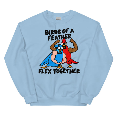 Funny weightlifting sweatshirt birds with arms shirt for the gym sweatshirt for arm day