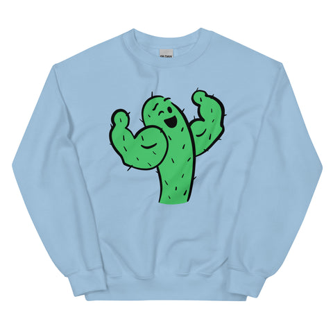 Cactus Flexing Sweatshirt, Saguaro Gym Shirt