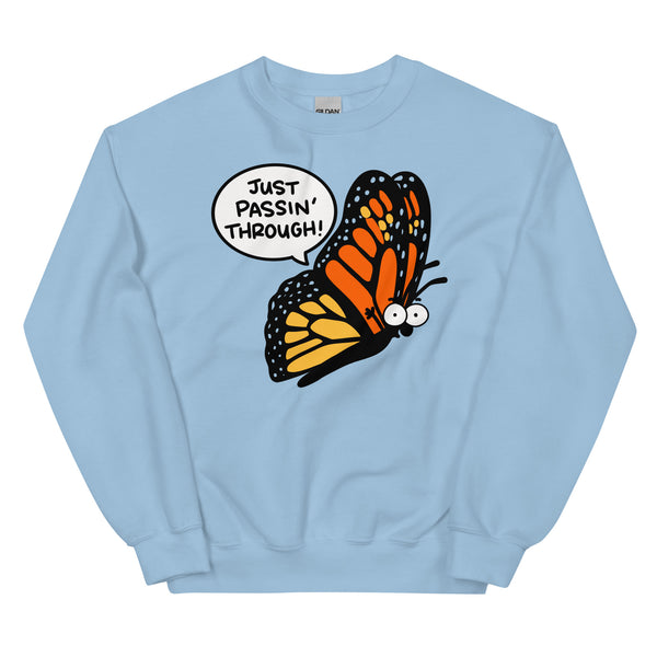 Cute garden sweatshirt for gardener gift, Monarch butterfly shirt