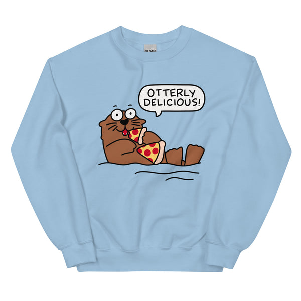 Otterly delicious pizza Unisex Sweatshirt