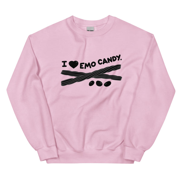 I love black licorice sweatshirt, I love black jelly beans shirt, I love emo candy sweatshirt