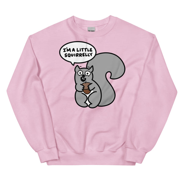 Funny squirrel sweatshirt I'm just a little squirrelly shirt