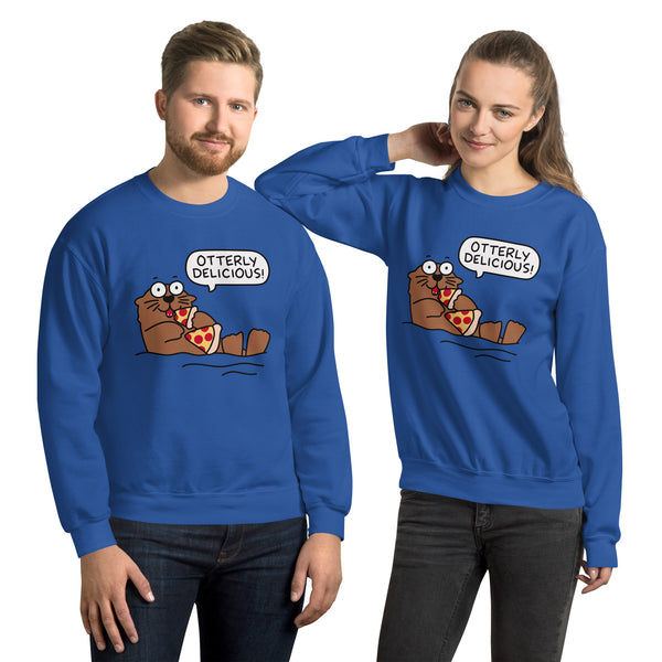 Otterly delicious pizza Unisex Sweatshirt