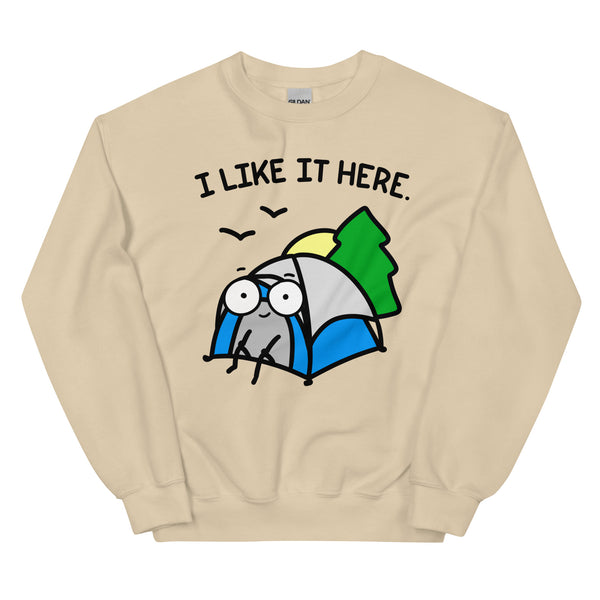 Cute camping sweatshirt, I like it here shirt