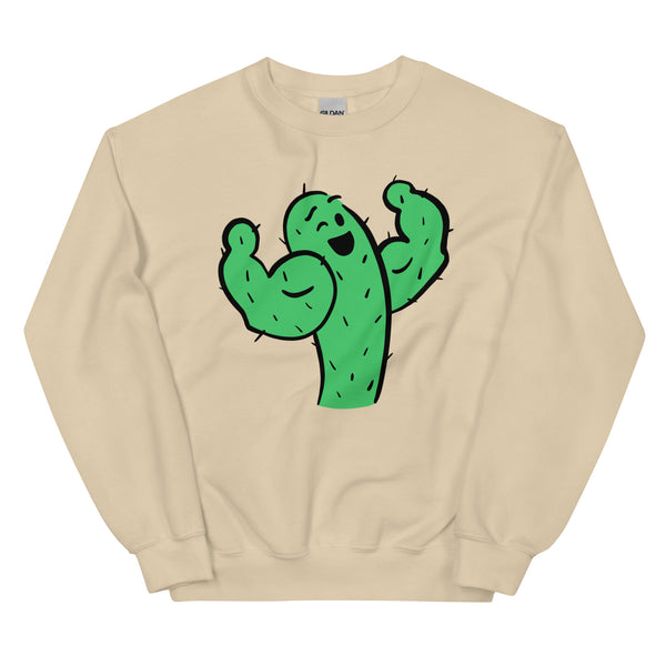 Cactus Flexing Sweatshirt, Saguaro Gym Shirt