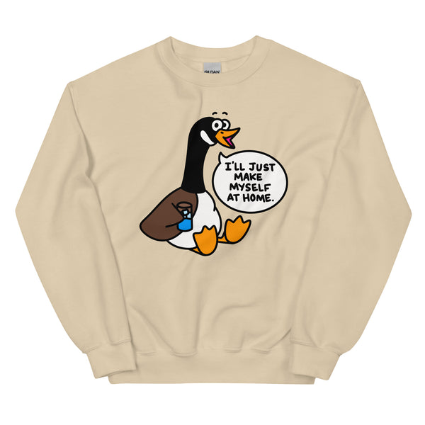 Funny Canadian Goose sweatshirt, I'll just make myself at home shirt