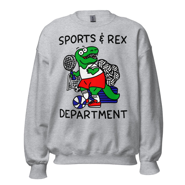 Funny sports sweatshirt for sports coach shirt, sports and rec dept. shirt, dinosaur sweatshirt t-rex