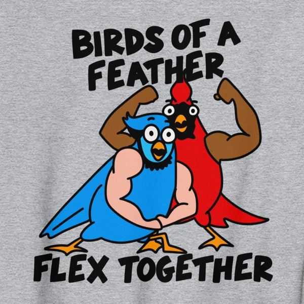 Funny weightlifting sweatshirt birds with arms shirt for the gym sweatshirt for arm day