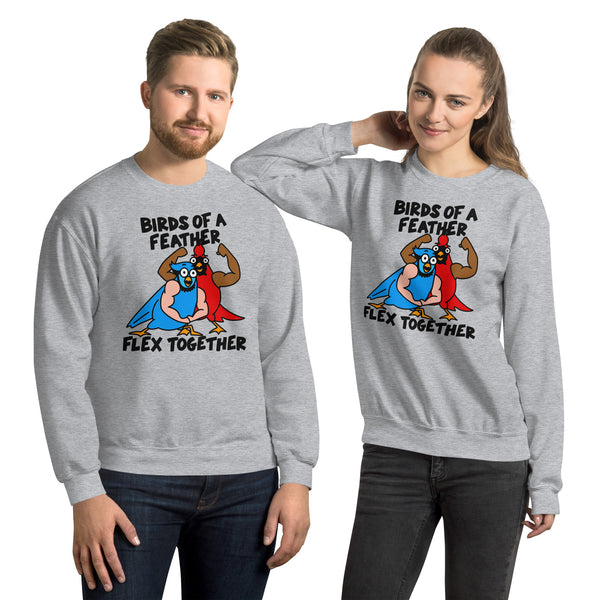 Funny weightlifting sweatshirt birds with arms shirt for the gym sweatshirt for arm day