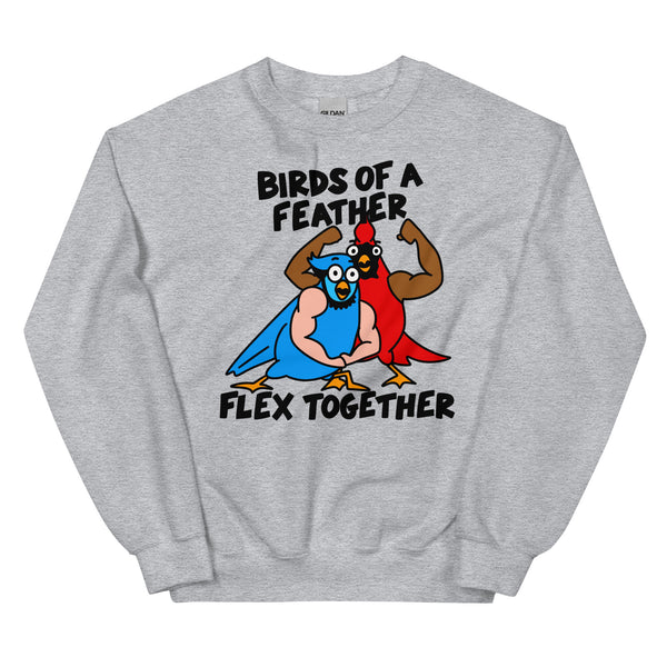 Funny weightlifting sweatshirt birds with arms shirt for the gym sweatshirt for arm day