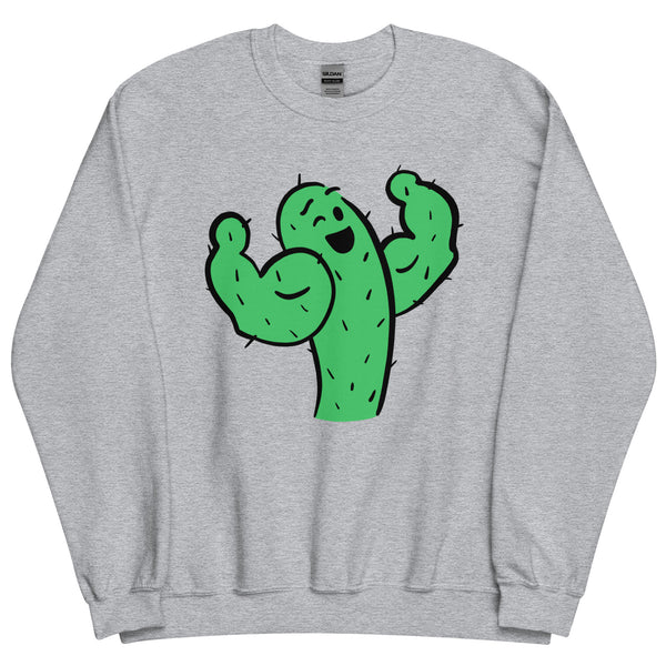 Cactus Flexing Sweatshirt, Saguaro Gym Shirt