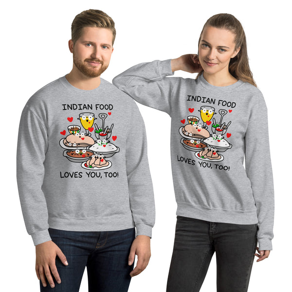 Indian Food Loves You, Too! Cute Foodie Shirt