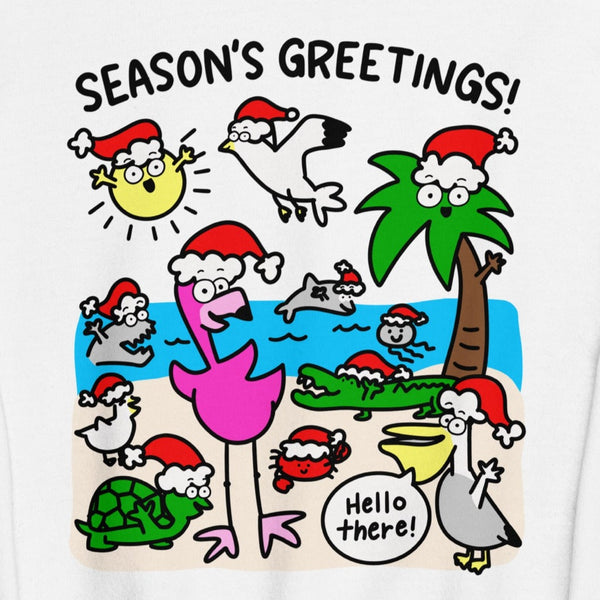 Florida Christmas sweatshirt for tropical holiday shirt for beach Christmas Santa sweater