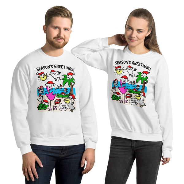 Florida Christmas sweatshirt for tropical holiday shirt for beach Christmas Santa sweater