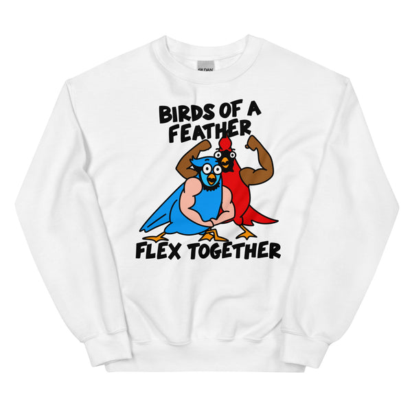 Funny weightlifting sweatshirt birds with arms shirt for the gym sweatshirt for arm day