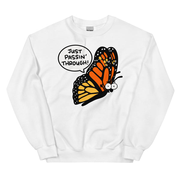 Cute garden sweatshirt for gardener gift, Monarch butterfly shirt