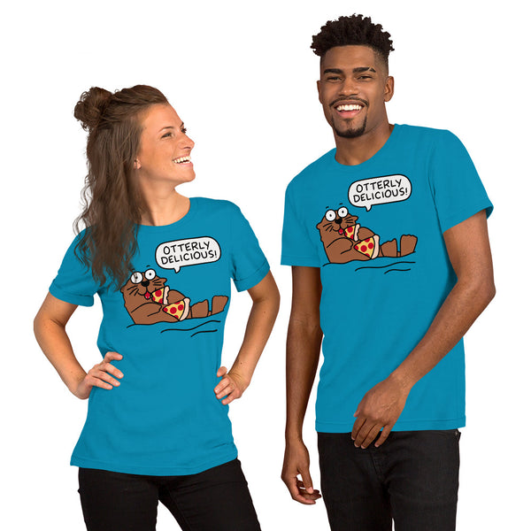 Otterly Delicious Pizza Unisex t-shirt