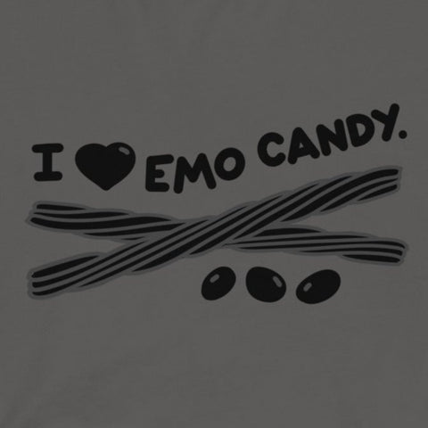 I love black licorice tshirt, I love black jelly beans shirt, I love emo candy tee
