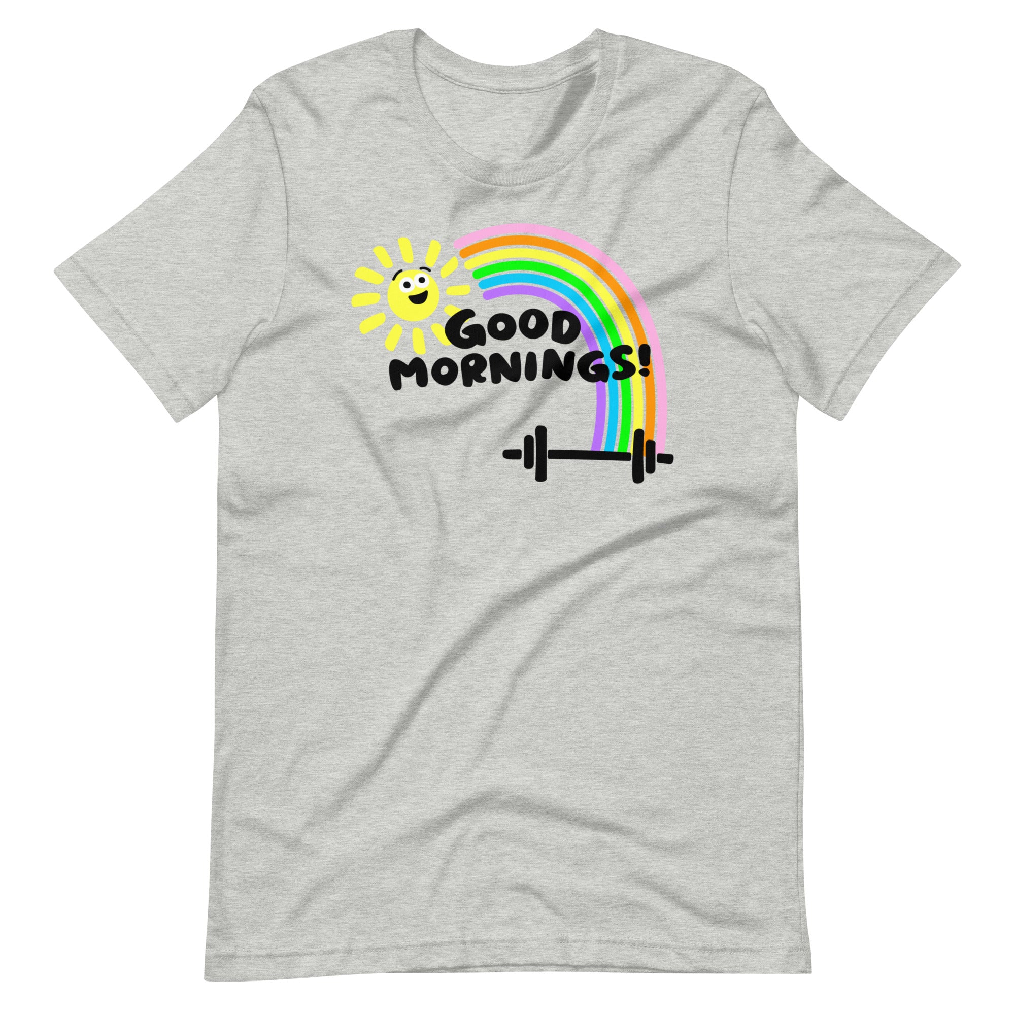 Cute weightlifting shirt for gym shirt with rainbow, cute workout tshirt, fun fitness shirt, Kalirally