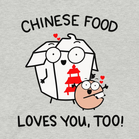 Funny Chinese food lover t shirt for take-out foodie tshirt