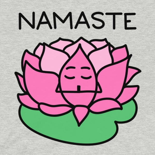 Namaste T-Shirt, Cartoon Lotus Shirt