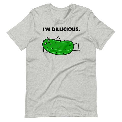 Funny Pickle Tee, "I'm Dillicious" Unisex t-shirt