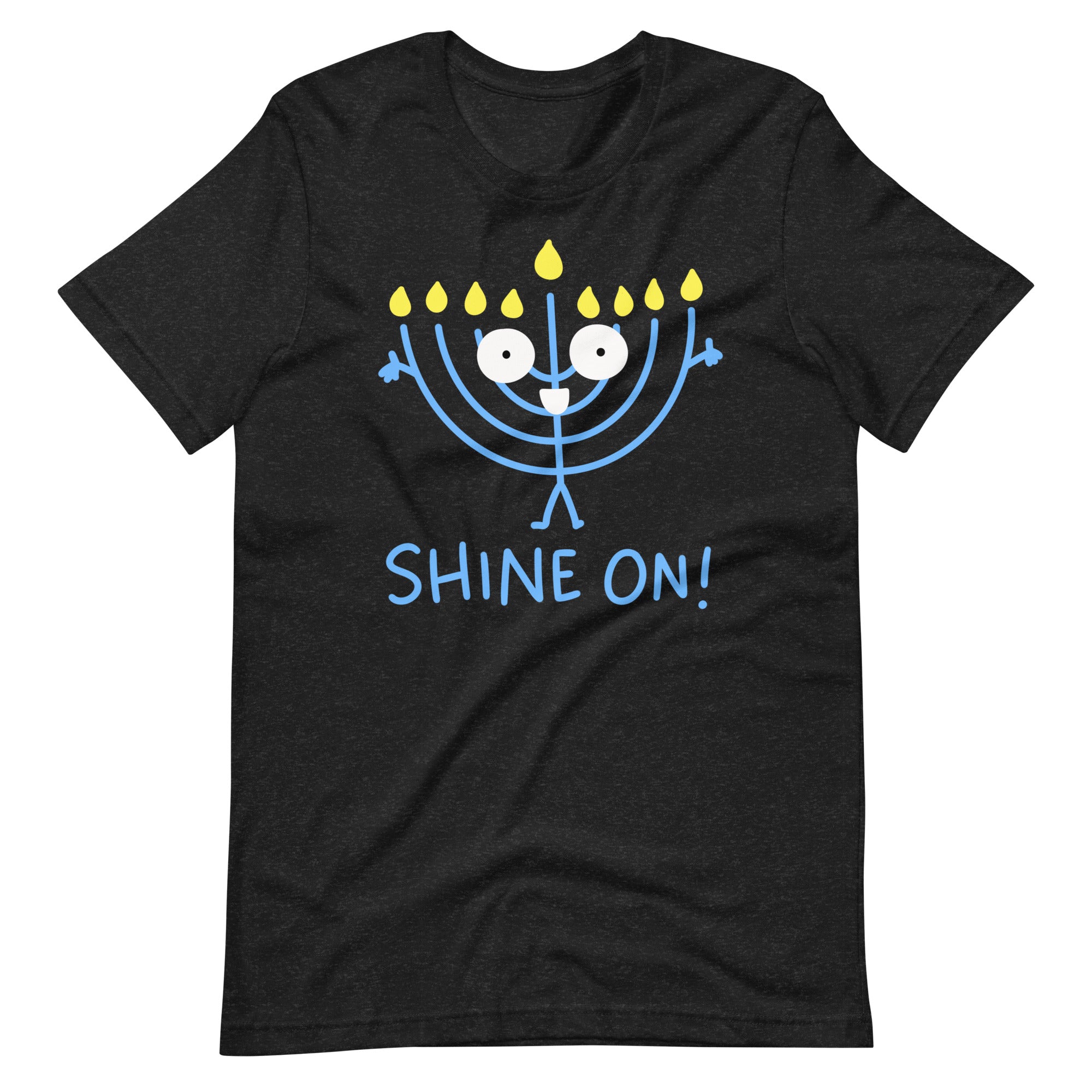 Hanukkah t shirt for Chanukah, cute Jewish holiday shirt Shine on! Hanukkiah tshirt
