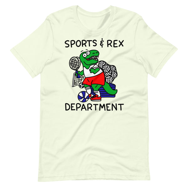 Sports and Rec t shirt Funny T-Rex tshirt for the gym gift for coach cute dinosaur graphic tee