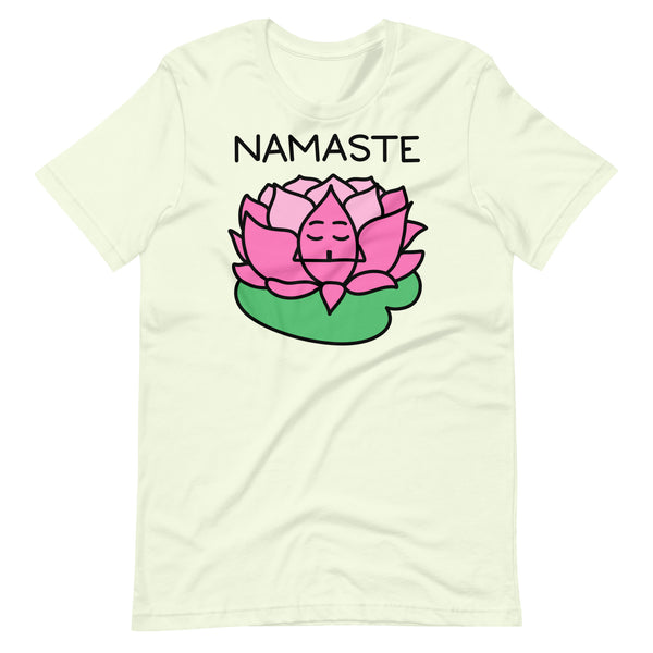 Namaste T-Shirt, Cartoon Lotus Shirt