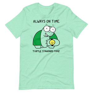 Always late tshirt, procrastinator shirt, funny sorry I'm late tshirt, Turtle Standard Time t shirt
