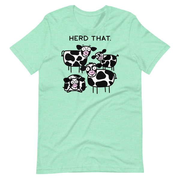Funny cow t shirt herd that tshirt cute graphic tee for cow lover