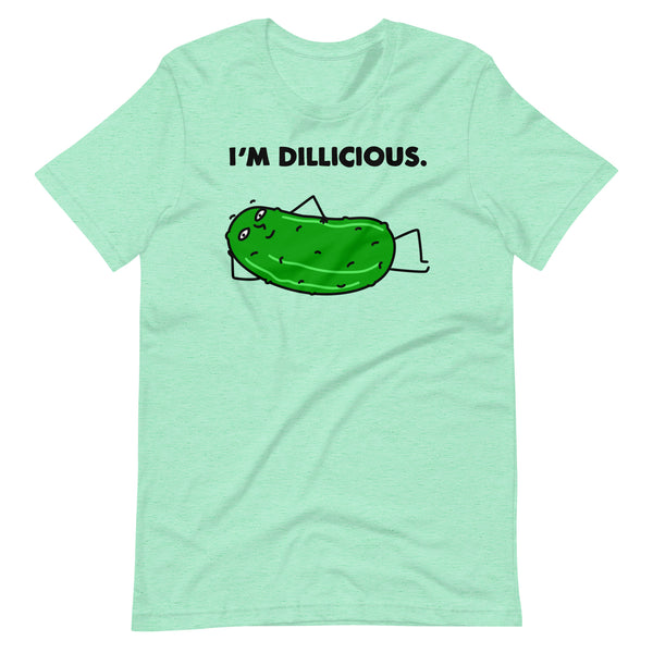 Funny Pickle Tee, "I'm Dillicious" Unisex t-shirt