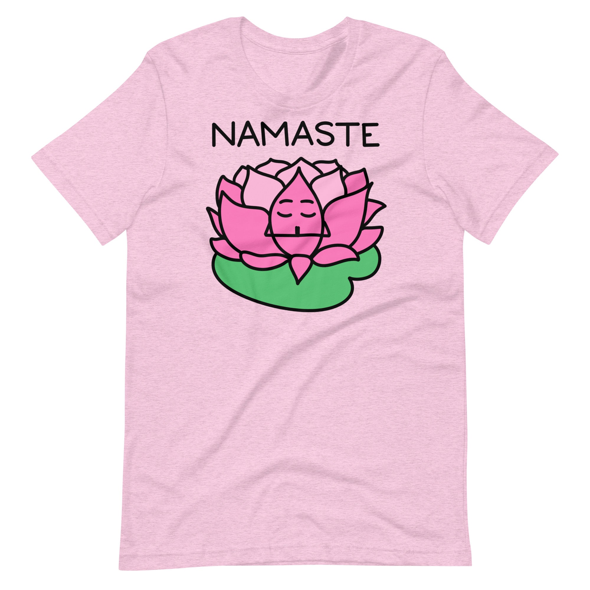 Namaste T-Shirt, Cartoon Lotus Shirt