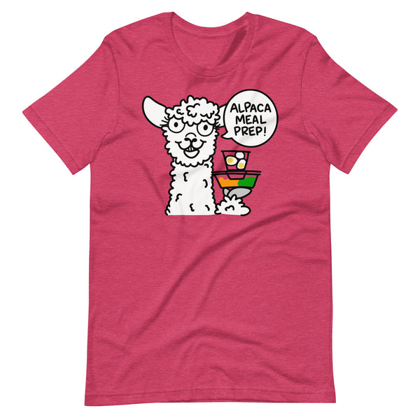 Cute healthy eating t-shirt, Alpaca Meal Prep shirt