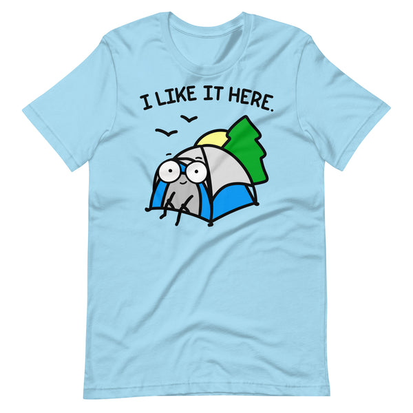 Cute camping sweatshirt nature t shirt happy camper tee I like it here content