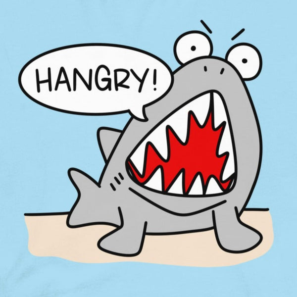 Hangry T-Shirt, Funny Shark Shirt for Beach Dining