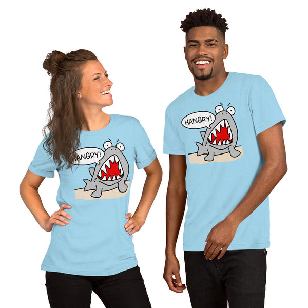 Hangry T-Shirt, Funny Shark Shirt for Beach Dining