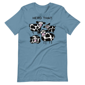 Funny cow t shirt herd that tshirt cute graphic tee for cow lover