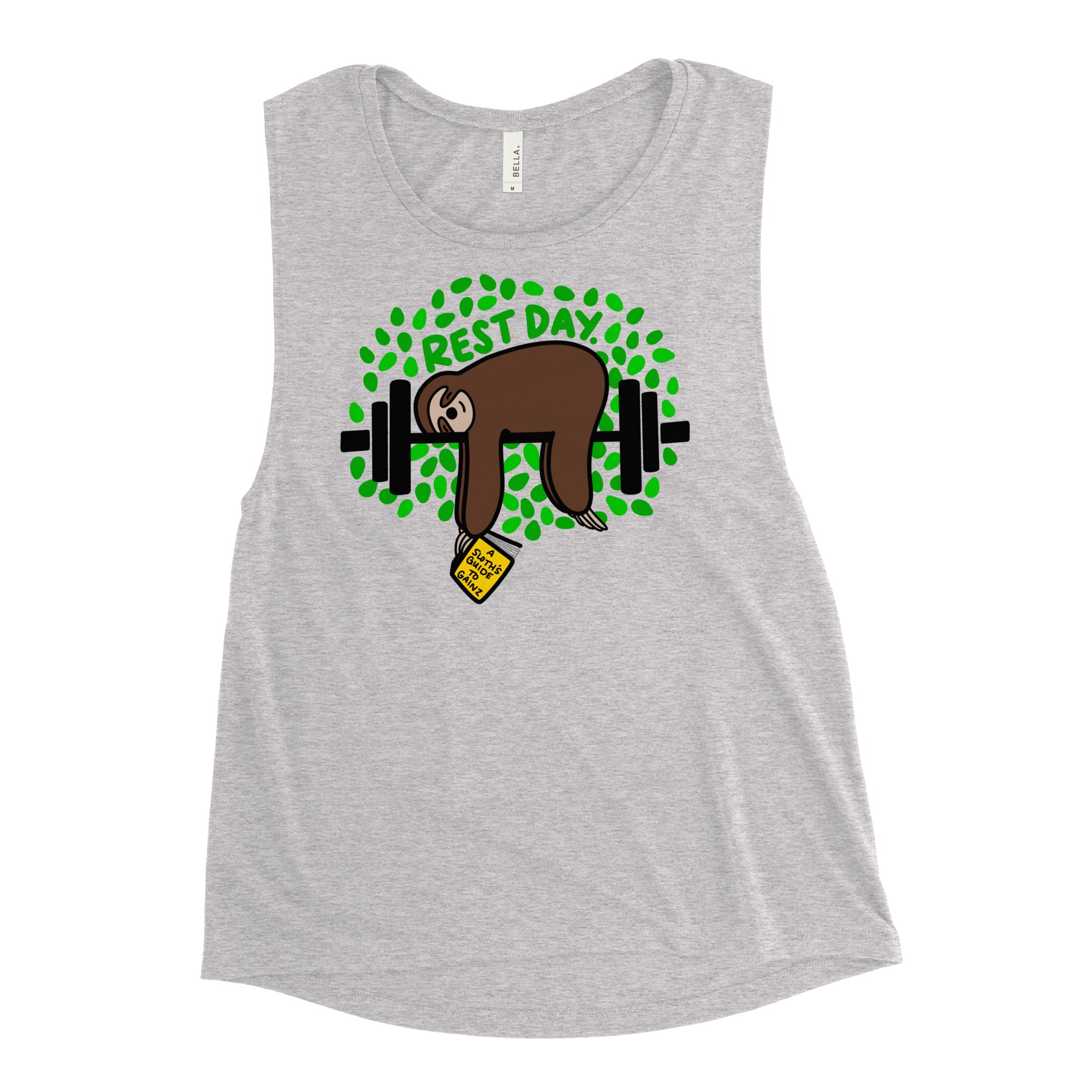 Rest Day Sloth's Guide to Strength Ladies’ Muscle Tank