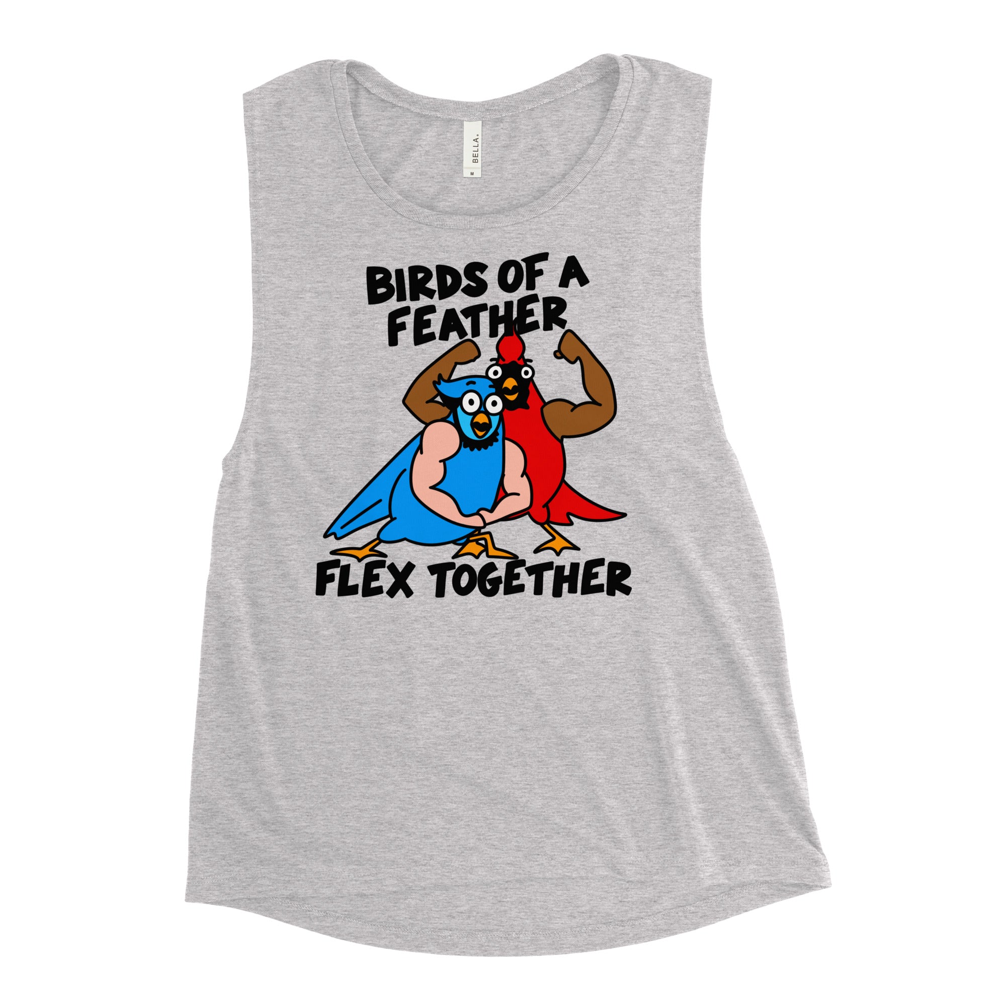 Birds of a Feather Flex Together! Ladies’ Muscle Tank