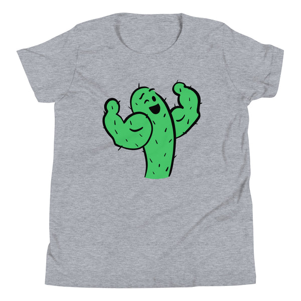 Succulent biceps funny cactus Youth Short Sleeve T-Shirt